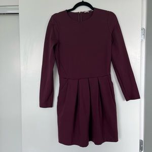Aritzia Sunday Best Dress Size 10 Burgundy